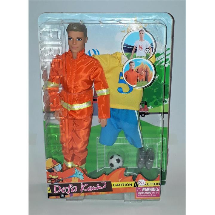 DEFA KEVIN FIRE FIGHTER OFF WORK DOLL (8382)
