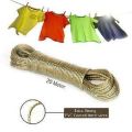 Strong Wet Cloth Laundry Rope 20 meters PVC Coated Metal Cloth Drying Wire with Hooks. 