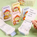 2025 Mini Cartoon Table Calendar Desktop Decoration Creative Coil Calendar Plan Children's Day Gift. 