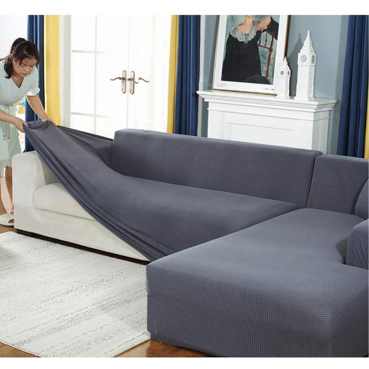 L shape sofa cover 7 seater 3+4=7 Daraz.pk