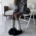 Y2k Accessories Winter Leg Warmers Women Socks Goth Knit Socks Fluffy Y2k Legs Warm Sock for Gothic Style Legging. 