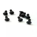 10pcs/lot CM M1.6 M2 M2.5 M3 M4 M5 M6 M8 Black A2-70 Carbon Steel Cross Phillips Ultra Thin Flat Wafer Head Screw Bolt Laptop-10mm x10pcs. 