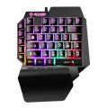 USB F6 Keyboard One-handed Wired 39 Keys Luminous Gaming Keyboards For Tablet Colorful Ergonomics Gamer Keycap With Hand Rest. 