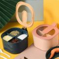4 Grid Spice Seasoning Food and Masala Rack/Box/Container/Storage/jar Set for Kitchen / 4 grid masala box with spoon / 4 grid spice jar with free spoon. 