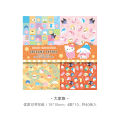 Kawaii My Melody Cinnamoroll Kuromi Cartoon Girl Heart Note Paper Anime Sanrioed Cute Posted-Its Notes Material Hand Book. 