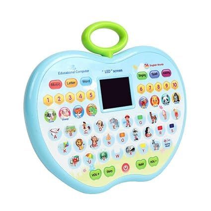 Educational Mini Computer Laptop Toy for Kids LED Display and Fun Music for Learning Alphabets Numbers Words and Animals