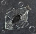Fish Shaped Transparent Glass Serving Bowl Set (Small & Large). 