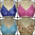 Pack of 2 cotton bra, non-padded best quality brazier (assorted colors). 