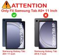 for Samsung Galaxy Tab A9 Plus 11 inch case, Soft Flexible Flip Case Cover with S Pen Holder for Samsung Galaxy Tab A9+ 11 inch with Auto Sleep Wake. 