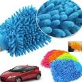 Microfiber Car Wash Mitt Gloves,Dust Cleaning Gloves,Vehicle Washing. 