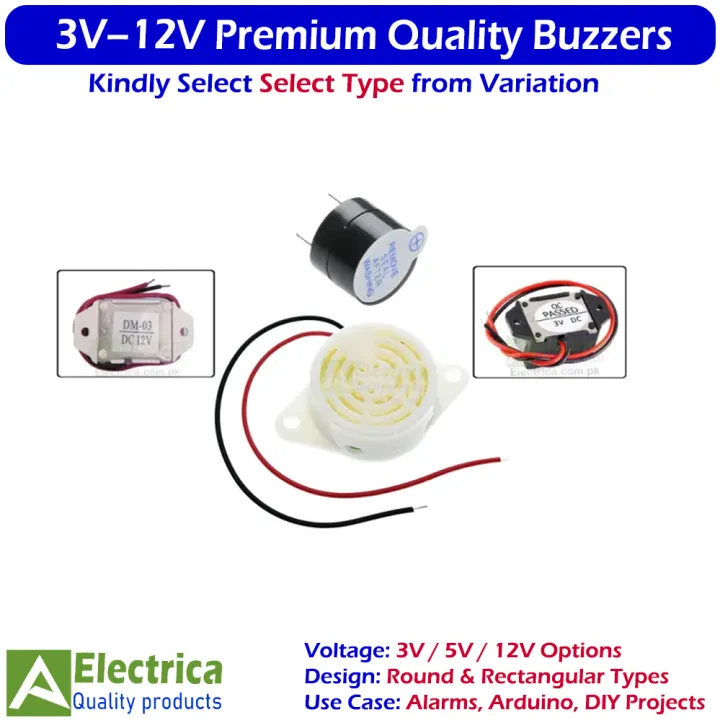 Multi-Voltage%203V,%205V%20&%2012V%20Buzzers%20%E2%80%93%20Rectangular%20&%20Round%20Piezo%20Types%20for%20Arduino,%20Alarms,%20Toys%20&%20Circuits%20by%20Electrica%20-%20Image%203