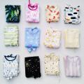 Pack Of 4 Full Bazo Multi-Color Printed  Frocks For New Born Baby & Girls (Random Design) Soft Cotton Stuff. 