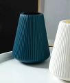 Pack of 2 Flower Vase Decoration Home Plastic Vase Flower Pots Bottle Neck diamond pattern. 