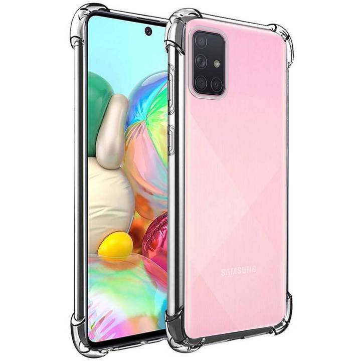 Samsung%20A71%20Back%20Cover%20Transparent%20Extra%20Bumper%20Anti%20Shock%20Soft%20Crystal%20Clear%20Case%20For%20Galaxy%20A71%20-%20Image%203