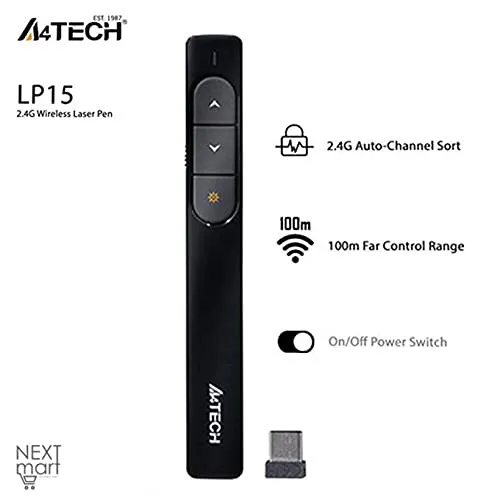 A4Tech LP15 2.4G Wireless Laser Pen Presenter | Daraz.pk