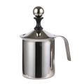 Milk Frother Milk Jug 400Ml Stainless Steel Milk Froth Pot Suitable for Automatic Coffee Machine or Stove to Boil Milk. 