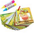 eusable Water rawing Learning Card ag en ainting oard English Words ecognize Early Educational o for kids. 