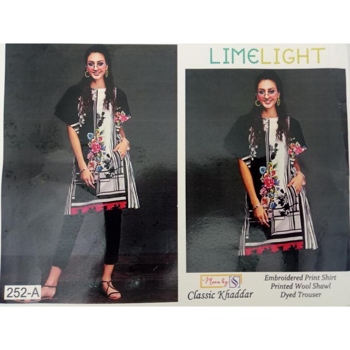 khaddar suit with wool shawl