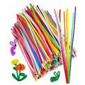 Pack of 100 - Pipe Cleaner velvet Sticks. 