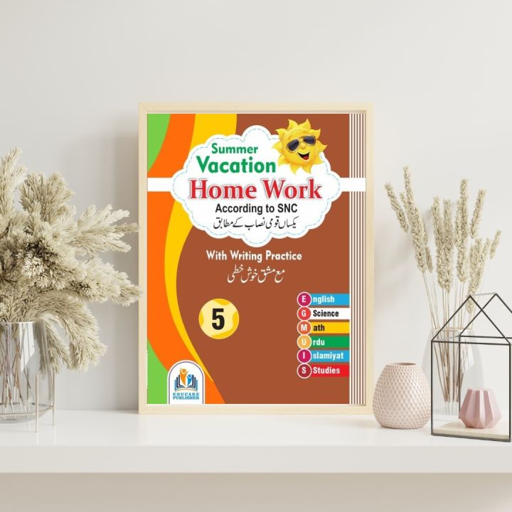 EduCare Vacation Work Book Grade-5 | Daraz.pk