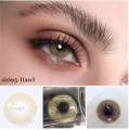 FRESH COLOR Single Tone Pure HAzel COLOR CONTACT LENSES-Color lens Eye Contact Lenses With Container + free water kit. 