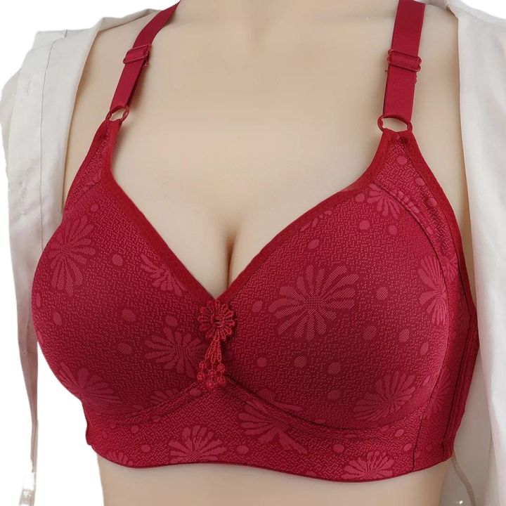 New Style Adjustable Shoulder Straps Plus Size Wire Free  Cotton Soft Foam Padded Bras Back Closure Big Size bra for women and girls Cup Size B C D Size 36 To 50 (we can send any color)