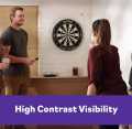 Pro Level Play Professional Dart Boards for Adults with Steel Tip Darts Tournament Quality. 