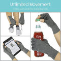 Compression Glove For Rheumatoid, Osteoarthritis - Heat Hand Gloves For Computer Typing, Arthritic Joint Pain Relief, Carpal Tunnel - Men, Women (1 Pair) (L). 