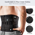 AOLIKES Lower Back Brace with 6 Stays Anti-skid Orthopedic lumbar Support Breathable Waist Support Belt for Gym Pain Relief. 