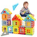 Kids House Building Blocks Set-Creative Interlocking Plastic Bricks, Educational & Imaginative Play, Ideal for Classroom Rewards, Birthday Gift, Educational Toys, Creative Construction, Interlocking Blocks, Building Toys. 