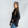 Women's Button Down Shirt Black. 