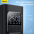 Baseus Tire Inflator Pump, Rechargeable Car Air Pump, Smart Digital Tire Pressure Detection Air Compressor Pump for Car, Bike, Motorcycle. 