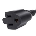 IEC 320 C14 Male to NEMA 5-15R Female Power Cable-1 x PC Power Adapter Cable-Black. 