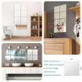 16 pcs DIY Mirror Tile Wall Mirror Mirror Film Self Adhesive Sticker Foil Cherry Super Store. 