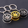 Fashion Creative Wheel Hub Rim Model Men's Keychain Car Key Chain Keyring Gift. 