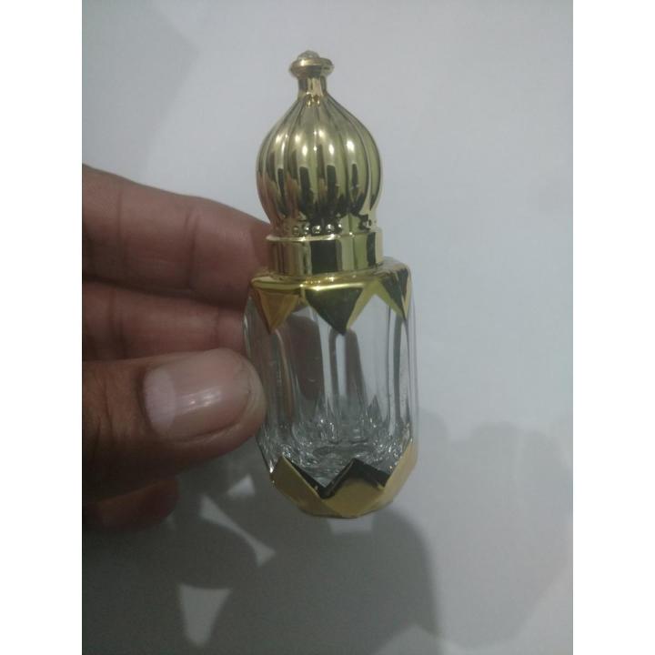 6ml Plain Empty Golden Fancy Bottles cap Mini Perfume Handmade For Attar Oil Mini Decorative Perfume Bottle Refillable Bottle With Rod Applicator dip glass stick 6ml bottle