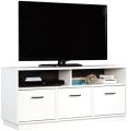 Esons 3-Door TV Stand Console for TVs up to 50", Black. 