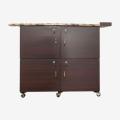 Iron Stand with four equal Storage sections with locks. 