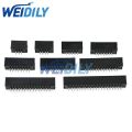 5PCS DIP 6/10/20/26/34/40 PIN 2.54mm Pitch Male Socket Straight idc box Headers PCB Connector Double Row 10P/20P/40P DC3 Header. 