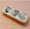 "Phoenix Plastic Spoon & Knife Cutlery Organizer Drawer Tray (Random Colors)". 