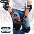 6Pcs/Set Teens & Adult Knee Pads Elbow Pads Wrist Guards Protective Gear Set for Roller Skating, Skateboarding, Cycling Sports. 