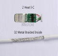 iPhone Data Cable USB to Lightning Cable - FAST Charging & Data Syncing Compatible to iPhone 14/13/12/ XS Max/X/8/7/Plus/6S/6/SE/5S iPads - Imported with HEAT I-C Data Cable for iPhone All Models. 