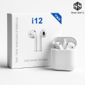 i12 TWS Airpods | Wireless Bluetooth 5.0 Earbuds | Dual Earphones with Mic | Deep Bass | iPhone & Android Compatible | Touch Control Handsfree. 