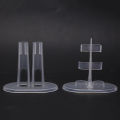 5PCS Transparent Plastic Doll Stand Display Holder Barbie Accessory Support Leg. 