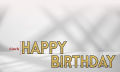 GOLD GLITTER PRINTED (HAPPY BIRTHDAY) STANDEE IN THERMOCOL FOR BIRTHDAY DECORATION.. 