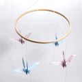 2X DIY Wooden Frame Kit,Baby Crib Mobile Wind Chime,Crib Bed Wood Mobile Hanger,Wooden Bead,Home Decor Nursery for Kids. 