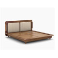 Lotus Premium Solid Wood bed with Brass Inlay. 