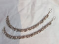 Alloy All-Season Antique Traditional Payal Anklet – Elegant Jewellery for Women & Girls with Intricate Bell Design. 