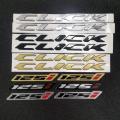 Honda Click 125i Emblem For Motorcycle Logo Black Gold Silver 3D Quality 2Pcs. 