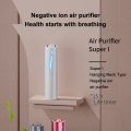 Portable Air Purifier Car Air Freshener Outdoor Hiking Rechargeable Neck Hanging Ionizer Negative Ion Generator Dust Remover. 